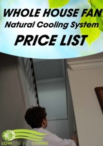 Whole House Fan Natural Cooling System Price List